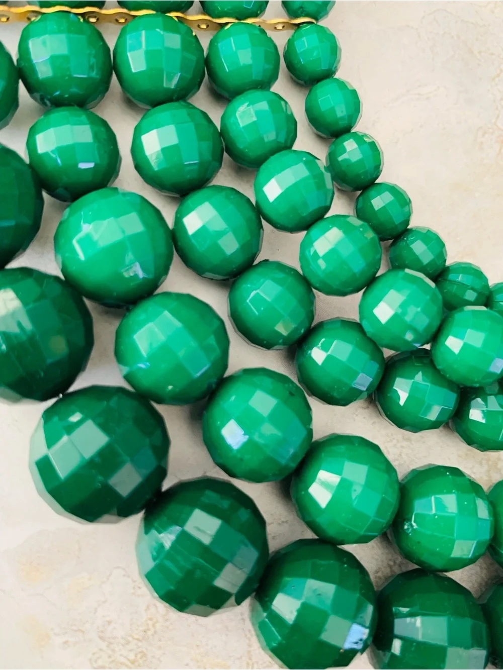 Vintage beautiful emerald